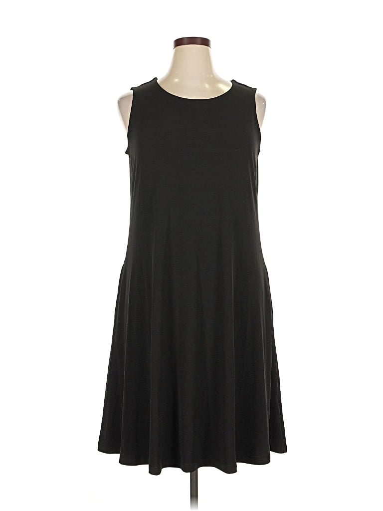 Pre-owned Susan Graver Casual Dress In Black