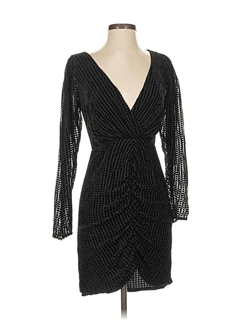 Pre-owned Fame And Partners Cocktail Dress In Black