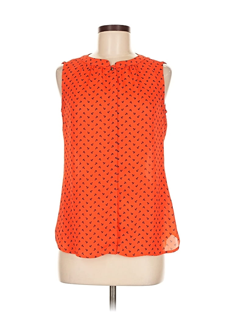 BANANA REPUBLIC Pre-owned Sleeveless Blouse In Orange