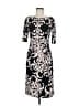Connected Apparel Paisley Black Cocktail Dress Size 6 - photo 1