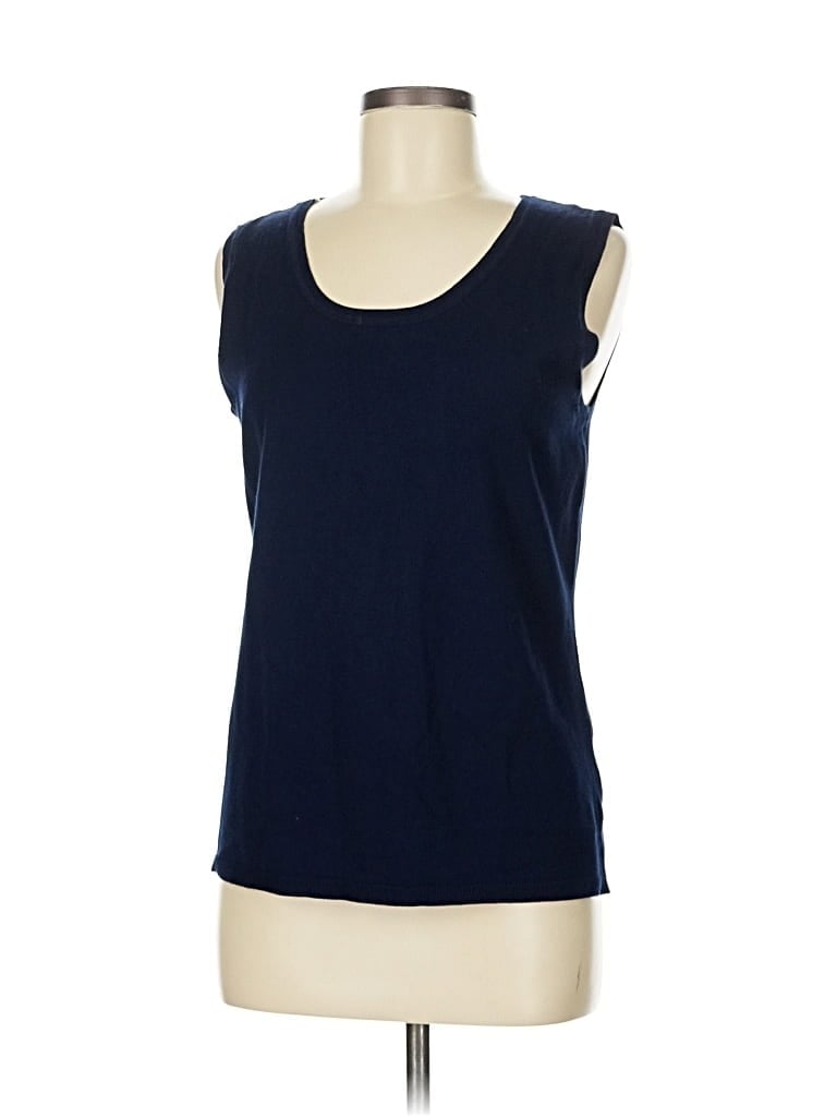 Pre-owned Ruby Rd. Sleeveless Top Blue Scoop Neck Tops