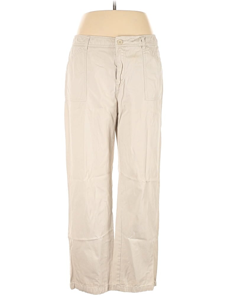 Pre-owned Kim Rogers Khaki Pant In Brown
