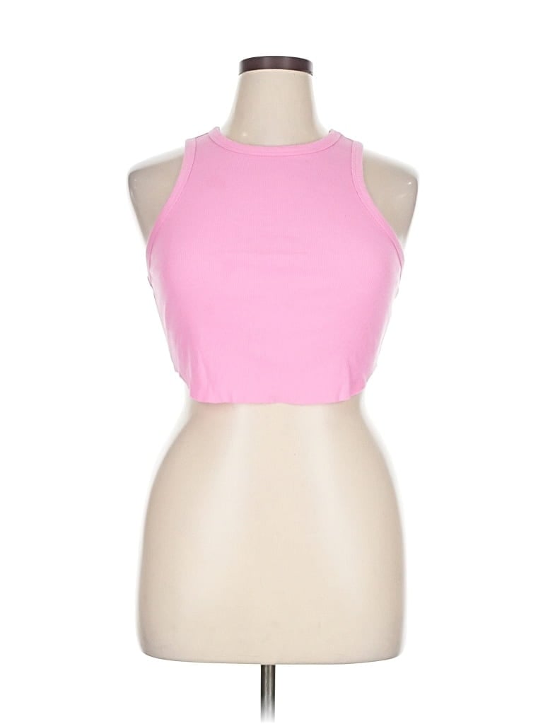 Pre-owned Wild Fable Tank Top Pink Halter Neckline Tops
