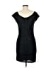 Guess 100% Polyester Solid Black Casual Dress Size 6 - photo 2