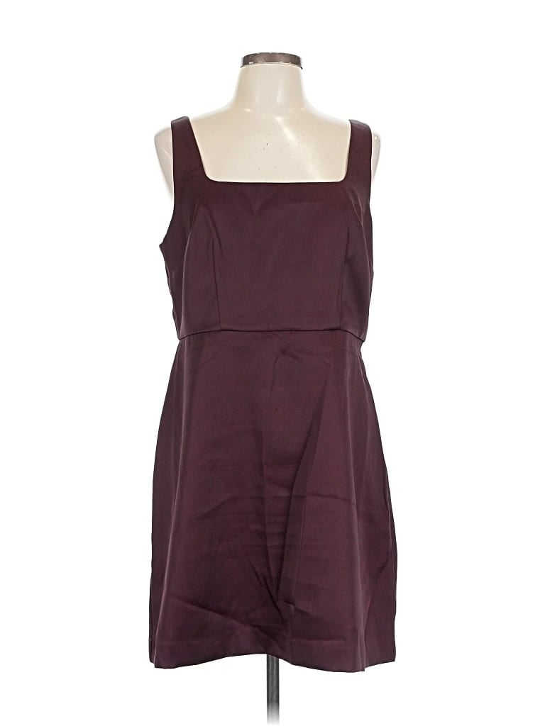 Pre-owned A New Day Casual Dress In Burgundy