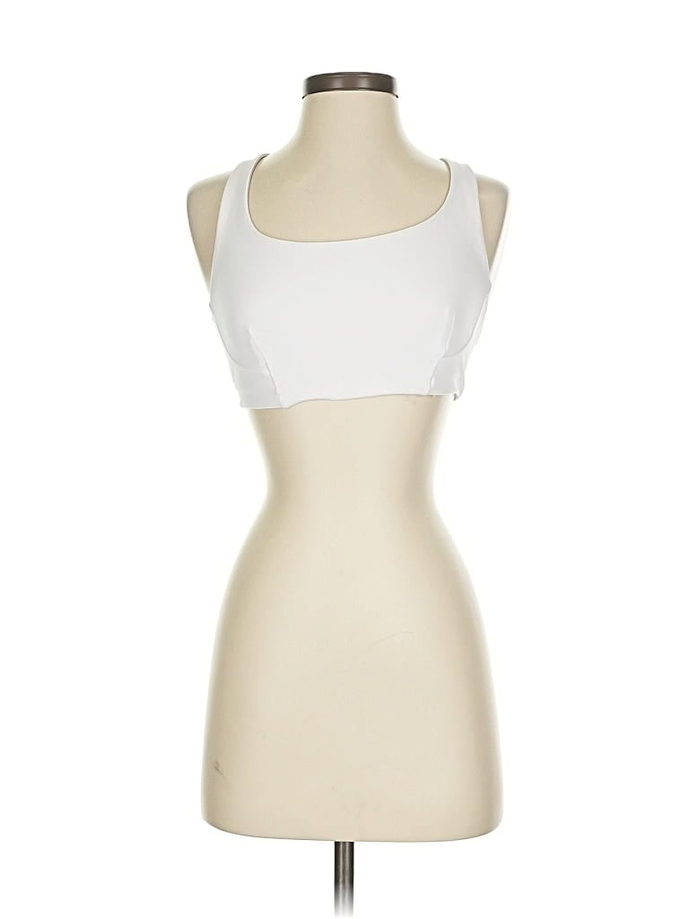 Pre-owned Lululemon Athletica Tank Top White Strapless Neckline Tops