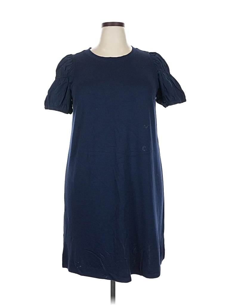 Pre-owned Ann Taylor Loft Casual Dress In Blue