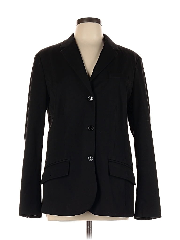 Pre-owned Eddie Bauer Blazer Jacket In Black