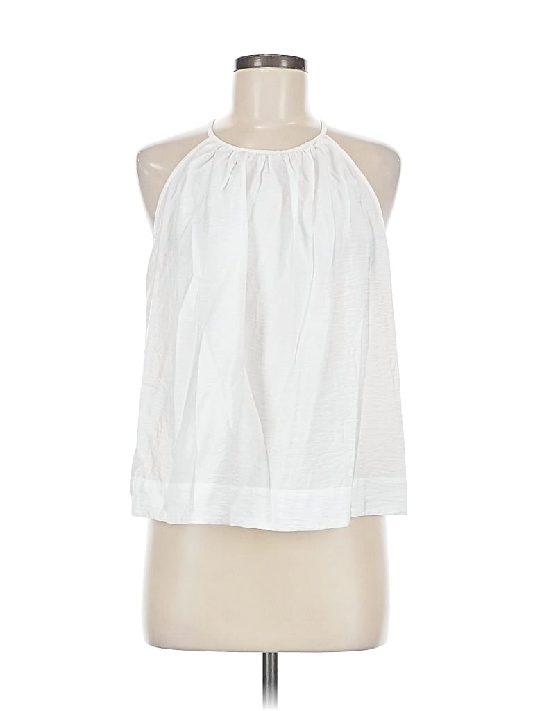 Pre-owned A New Day Sleeveless Blouse In White