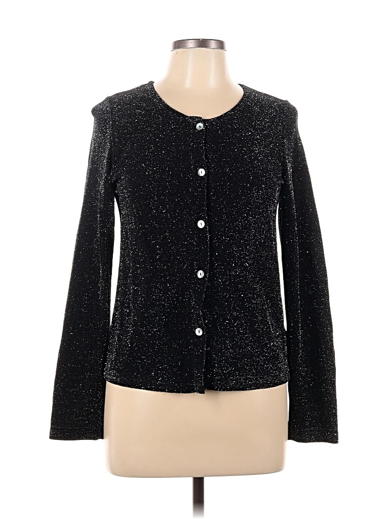 Pre-owned Assorted Brands Long Sleeve Blouse In Black