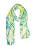Unbranded 100% Polyester Tropical Green Teal Scarf One size - photo 1