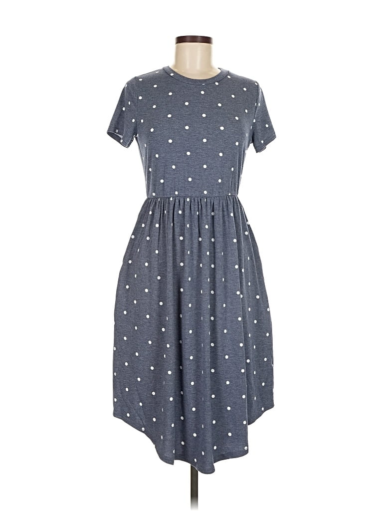 Pre-owned Assorted Brands Casual Dress In Gray