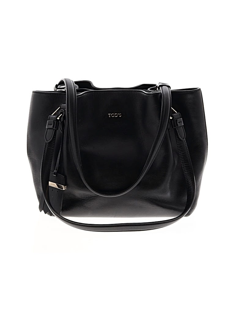 Pre-owned Tod's Leather Shoulder Bag In Black