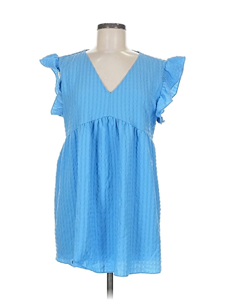 Pre-owned Culture Code Casual Dress In Blue