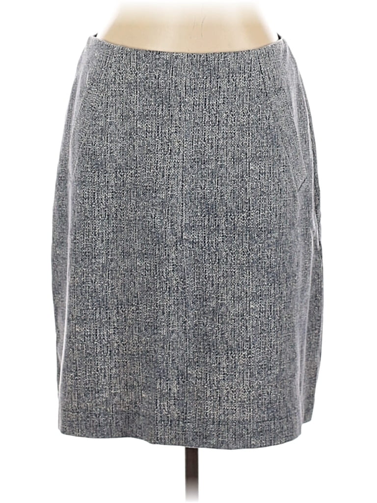 Pre-owned Lands' End Casual Skirt In Gray