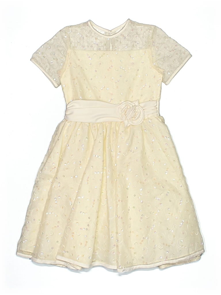Pre-owned Nicole Kids' Dress In White