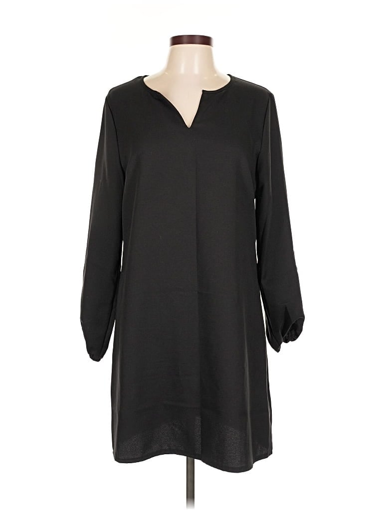 Pre-owned Shein Casual Dress In Black