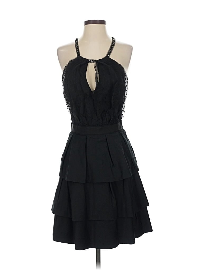 Pre-owned Bcbgmaxazria Cocktail Dress In Black