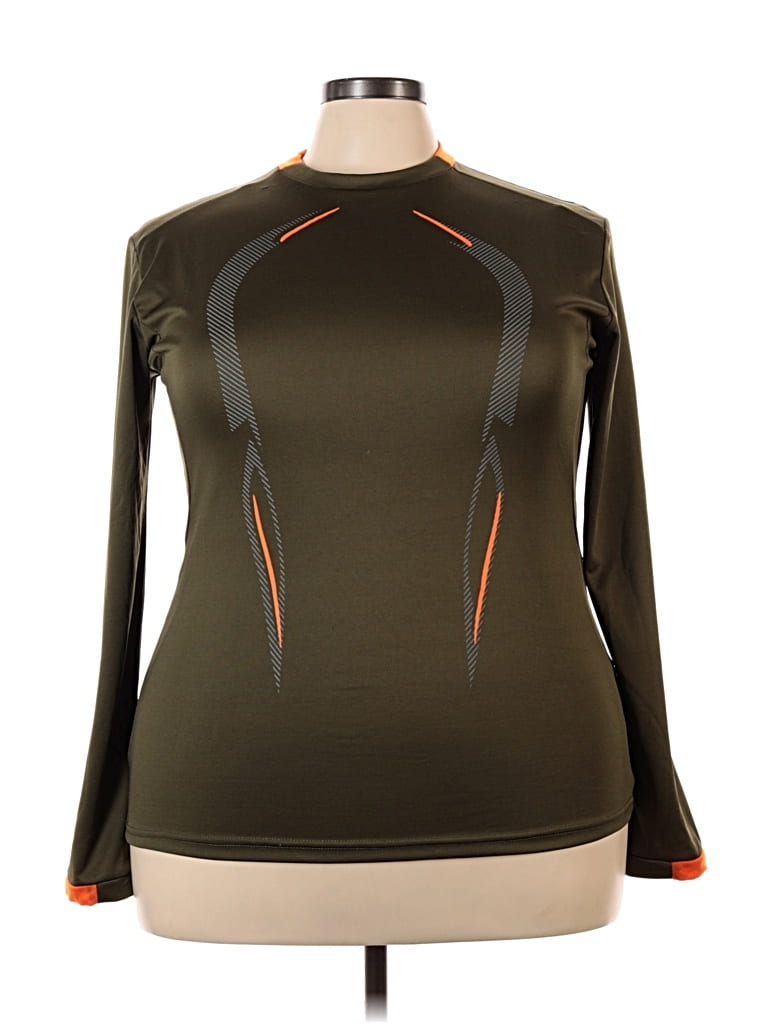 Pre-owned Assorted Brands Active T-shirt In Green