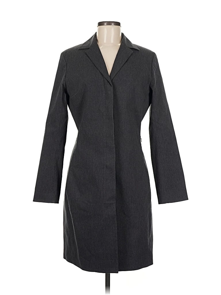 Pre-owned Express Coat In Gray