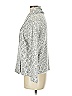 Joan Vass 100% Nylon Silver Cardigan Size M - photo 5