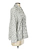 Joan Vass 100% Nylon Silver Cardigan Size M - photo 4
