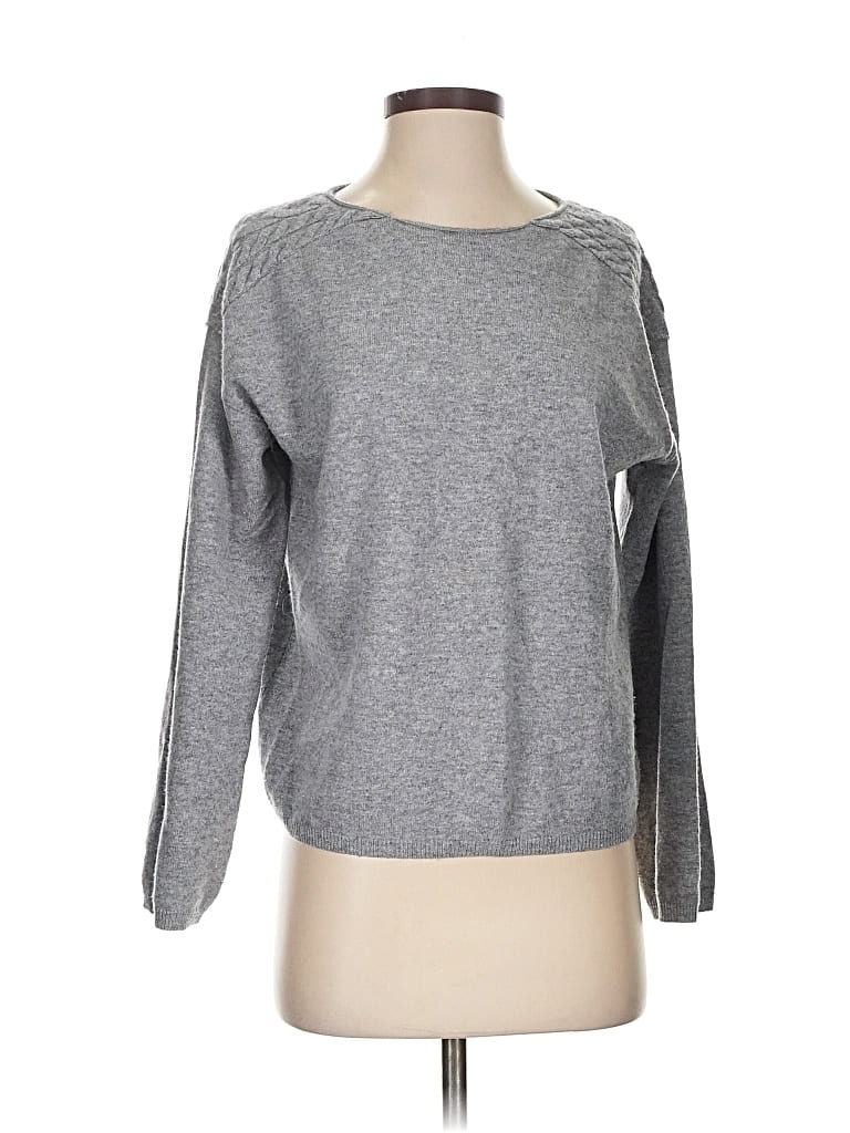 Pre-owned Nordstrom Wool Pullover Sweater In Gray