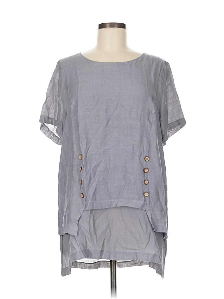 Assorted Brands Short Sleeve Blouse In Multi