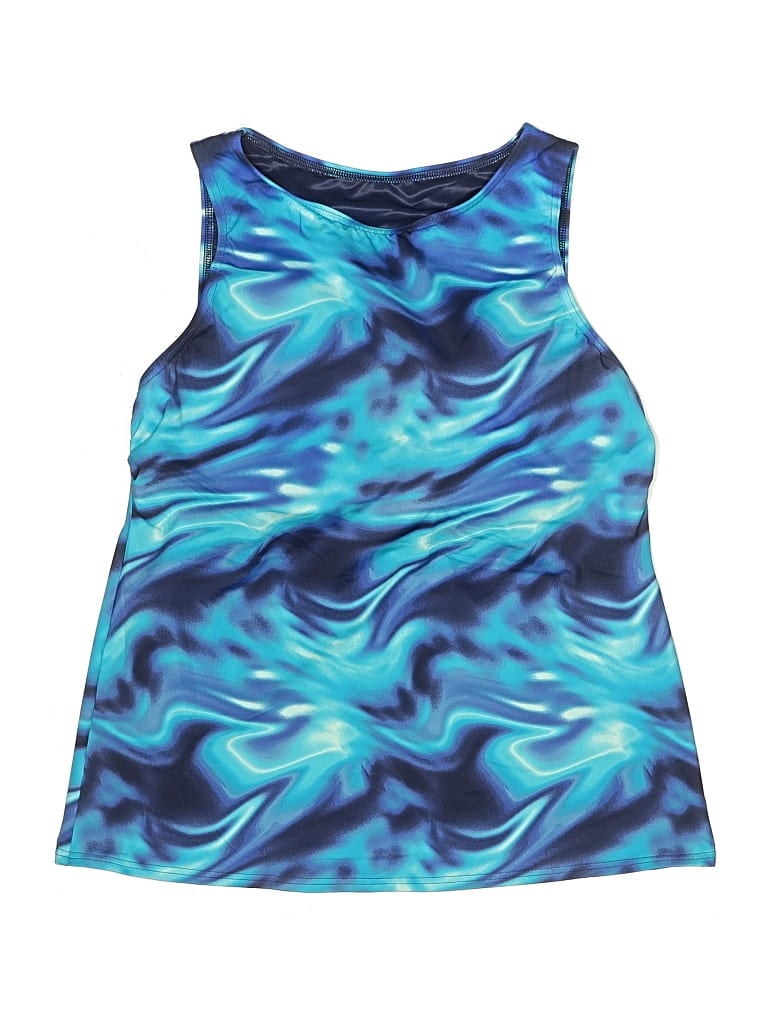 Pre-owned Lands' End Active Tank Top In Blue