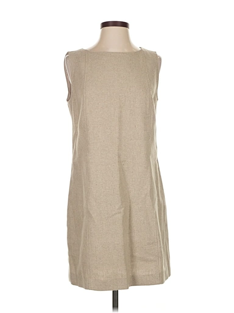 Pre-owned Crown Linen Designs Casual Dress In Brown