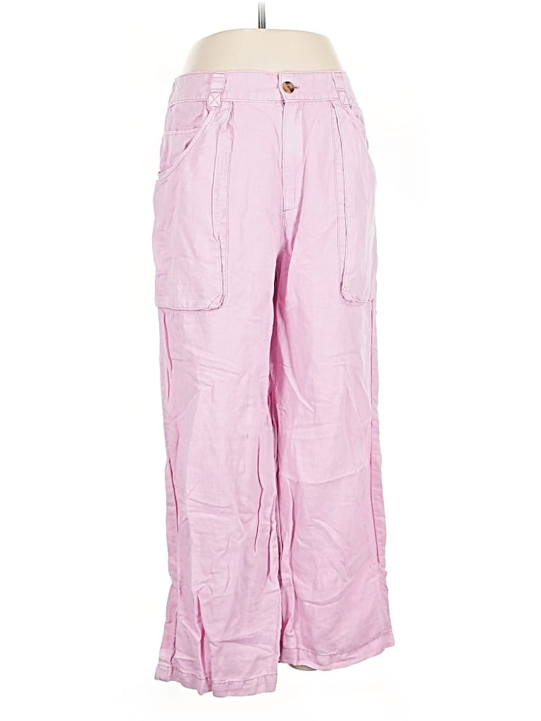 Pre-owned J By Joie Linen Pants In Pink
