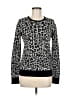 Ann Taylor Animal Print Black Pullover Sweater Size M - photo 1