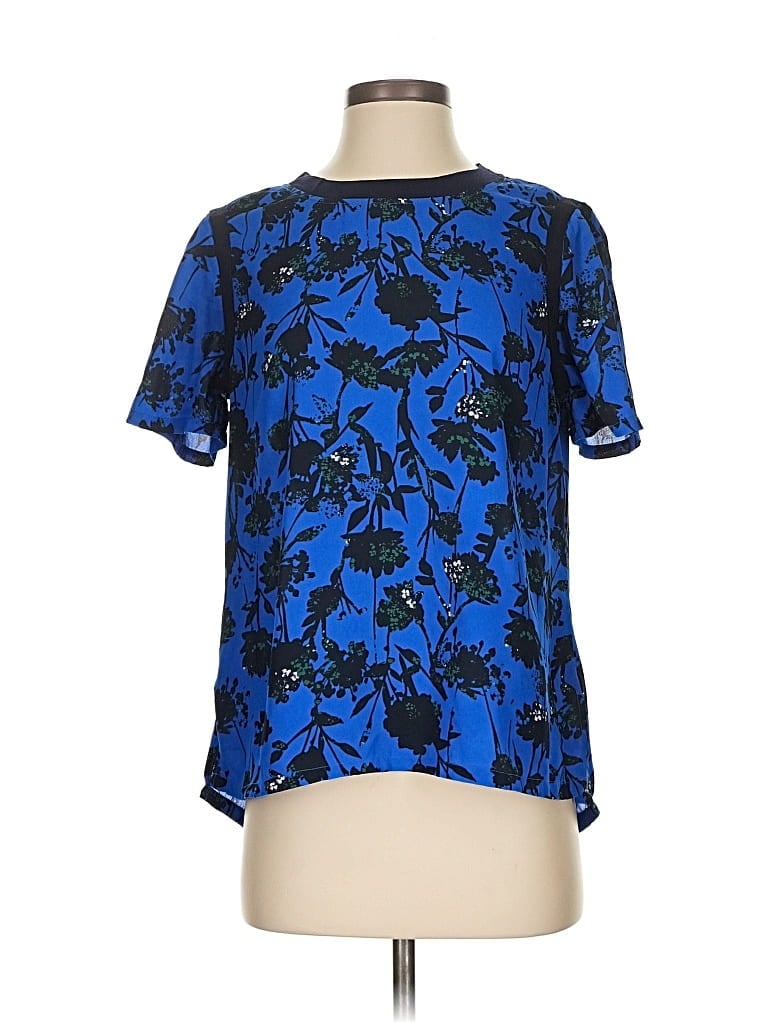 BANANA REPUBLIC Pre-owned Short Sleeve Blouse In Blue