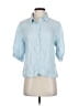 Dylan Blue 3/4 Sleeve Button-Down Shirt Size XS - photo 1