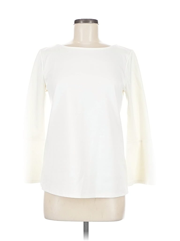 Pre-owned Ann Taylor Factory 3/4 Sleeve T-shirt In White