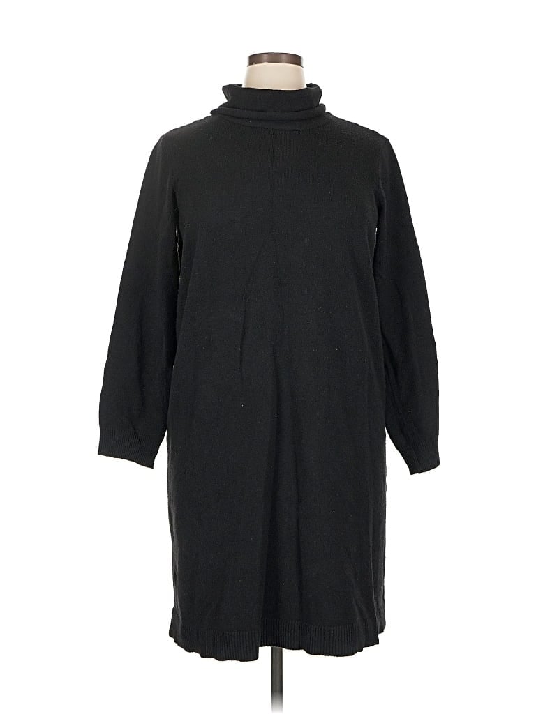 Pre-owned Terra & Sky Casual Dress In Black