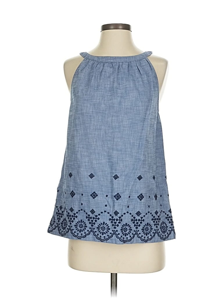 Click to view more detailed imagery on our partner's website Pre-owned St. John's Bay Sleeveless Blouse In Blue