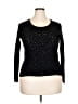 Express 100% Cotton Stars Black Pullover Sweater Size 5X - photo 1