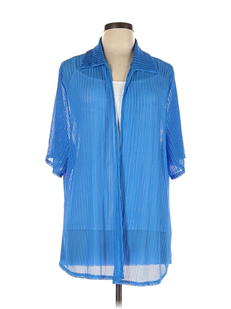 Pre-owned Unbranded Kimono In Blue