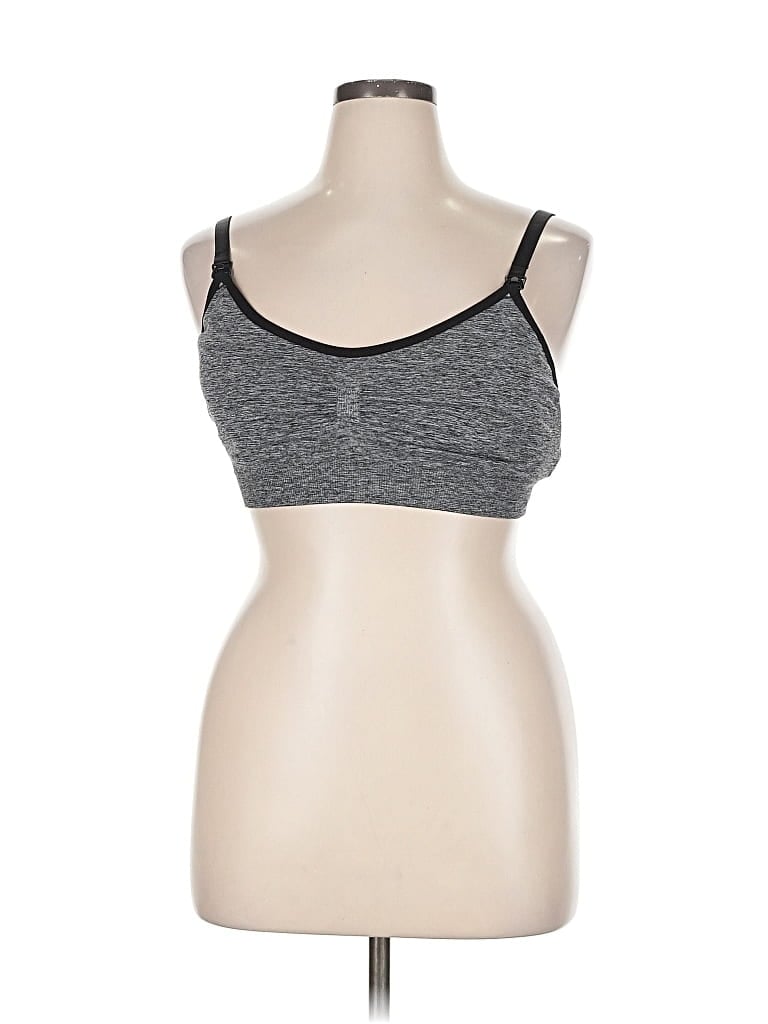 Pre-owned Unbranded Sports Bra In Gray