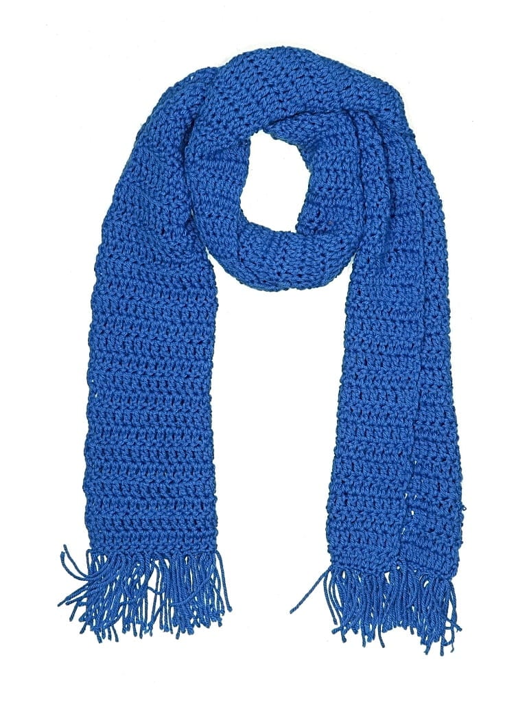 Pre-owned Unbranded Scarf In Blue