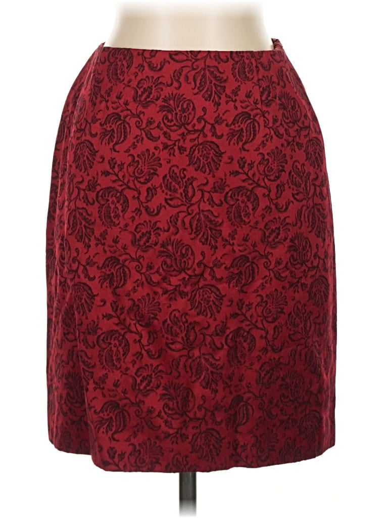 Pre-owned Ann Taylor Formal Skirt In Red