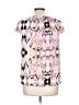 J.Crew 100% Polyester Pink Short Sleeve Blouse Size 10 - photo 2