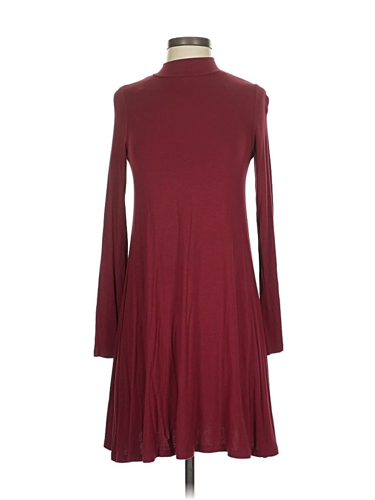 Pre-owned Charlotte Russe Casual Dress In Burgundy