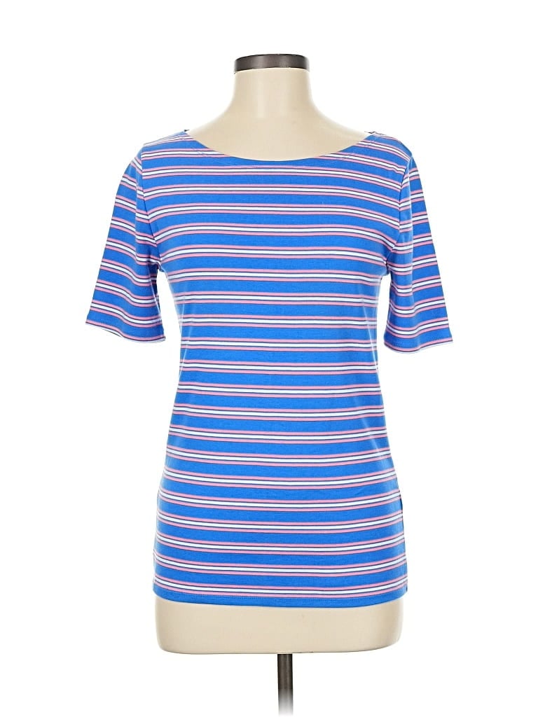 Pre-owned J.crew Factory Store Short Sleeve T-shirt In Blue