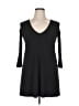Robert Louis Solid Black Casual Dress Size XL - photo 1