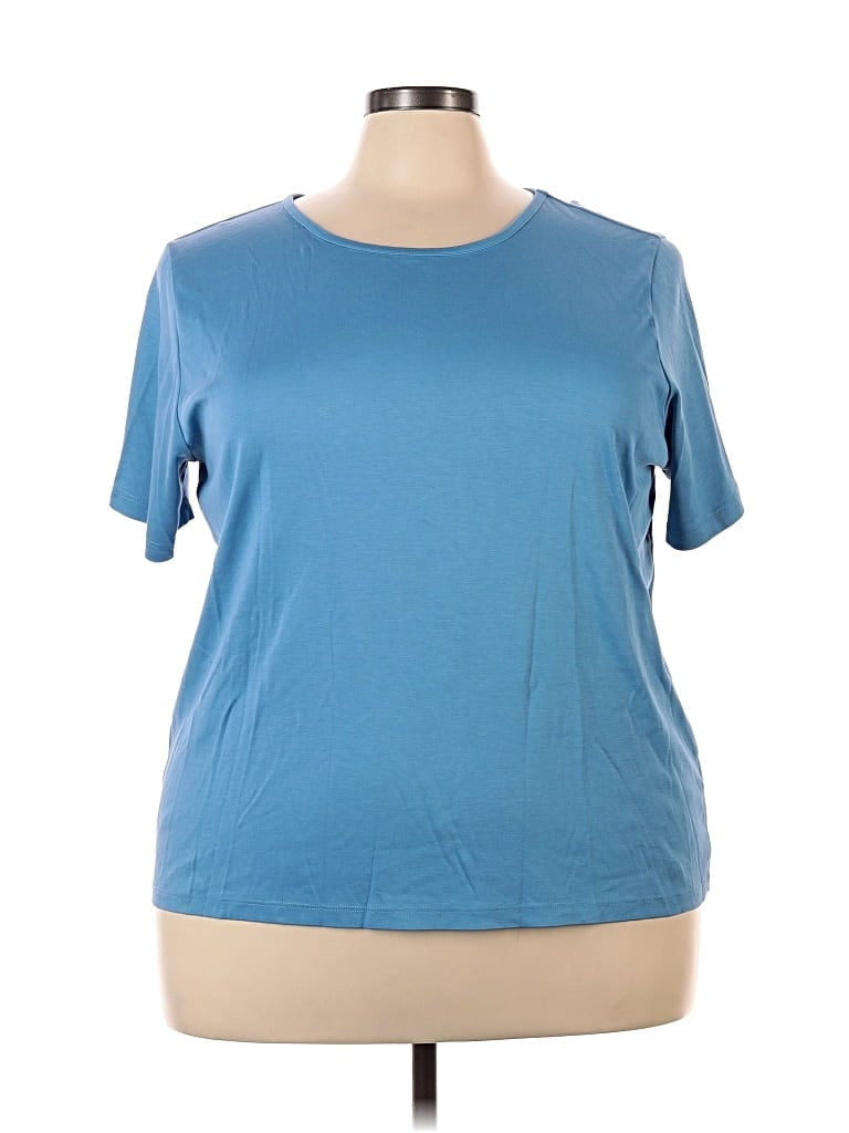 Pre-owned L.l.bean Short Sleeve T-shirt In Blue