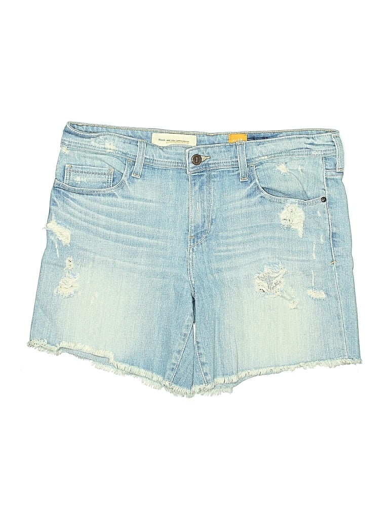Pre-owned Pilcro And The Letterpress Denim Shorts In Blue