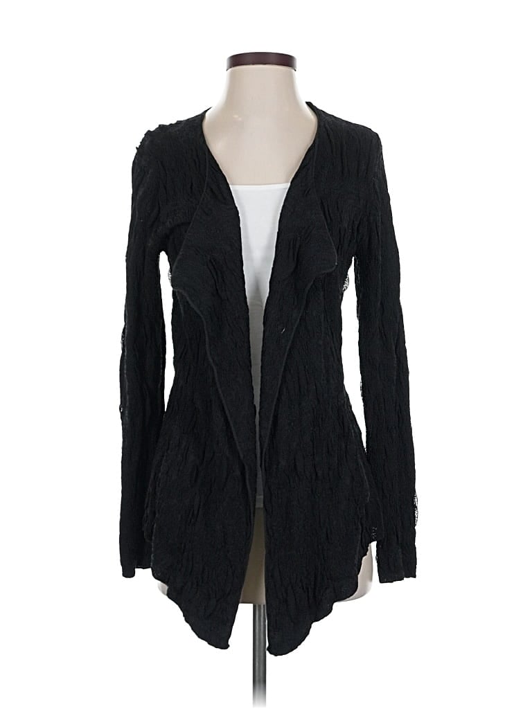 Pre-owned Eileen Fisher Cardigan Sweater In Black