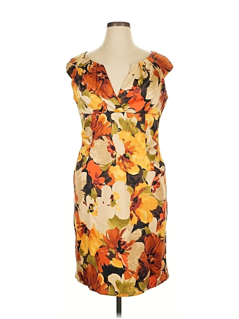 Pre-owned Dressbarn Cocktail Dress In Orange